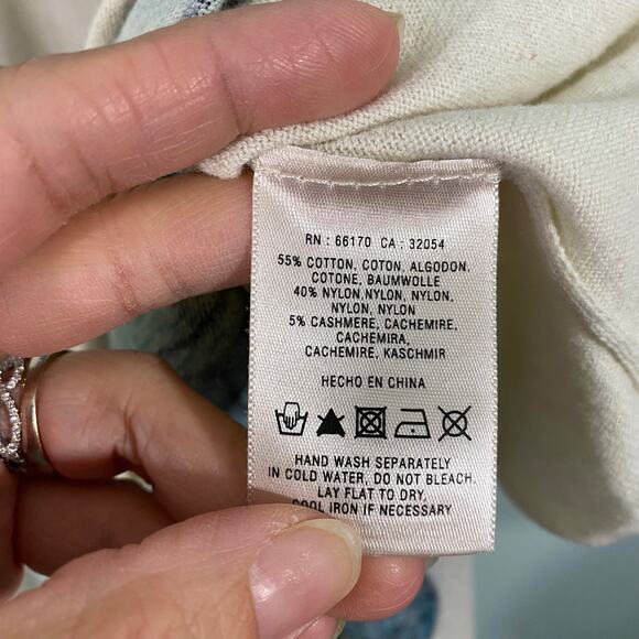 Anthropologie Field & Flowers Hot Air Ballons Asymmetrical Hem Blouse Size S - Picture 9 of 10